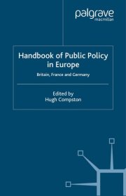 Couverture : Handbook of public policy in Europe