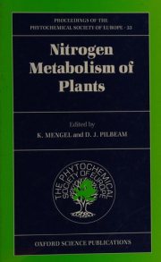 Couverture : Nitrogen metabolism of plants