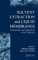 Couverture : Solvent Extraction and Liquid Membranes