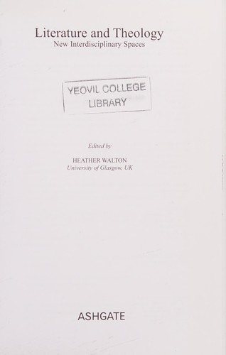 Couverture : Literature and theology