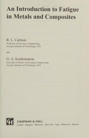 Couverture : An introduction to fatigue in metals and composites
