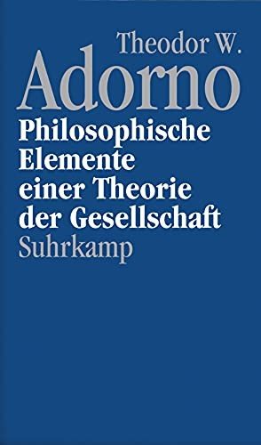 Couverture : Philosophische Elemente einer Theorie der Gesellschaft, 1964