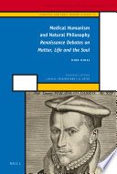 Couverture : Medical humanism and natural philosophy