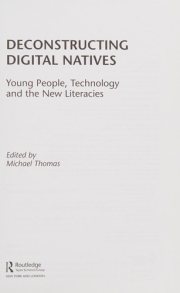 Couverture : Deconstructing digital natives
