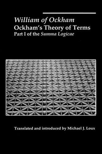 Couverture : Ockham's theory of terms
