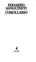 Couverture : Corollario