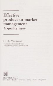 Couverture : Effective Product-To Market Management