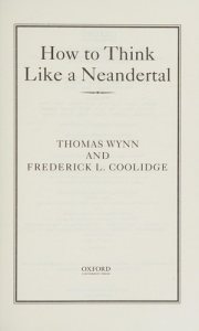 Couverture : How To Think Like a Neandertal