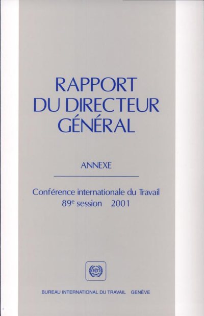 Couverture : Rapport du Directeur général. Annexe