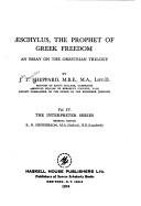 Couverture : Aeschylus