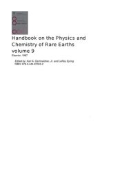 Couverture : Handbook on the physics and chemistry of rare earths