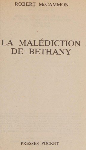 Couverture : La malédiction de Bethany