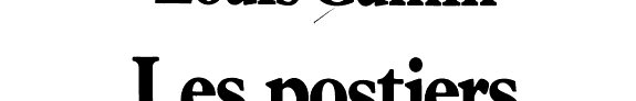 Couverture : Les postiers
