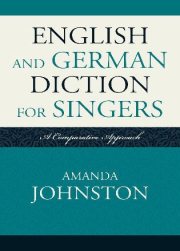 Couverture : English and German diction for singers
