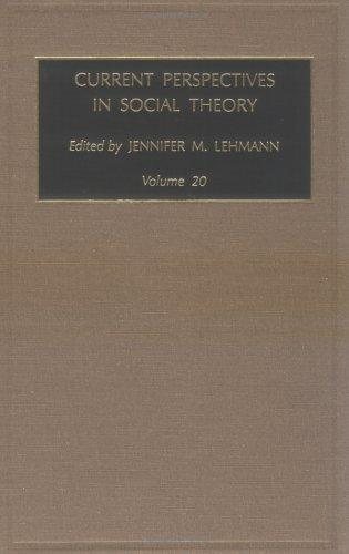 Couverture : Current Perspectives in Social Theory