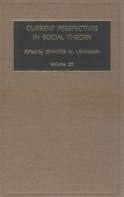 Couverture : Current Perspectives in Social Theory