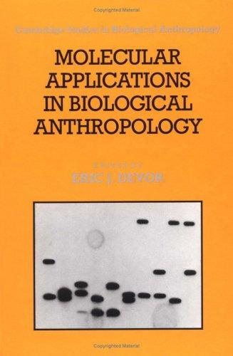 Couverture : Molecular applications in biological anthropology