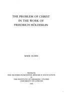 Couverture : The problem of Christ in the work of Friedrich Hölderlin