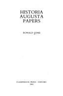 Couverture : Historia Augusta papers