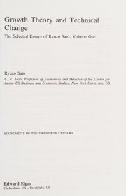 Couverture : Growth theory and technical change