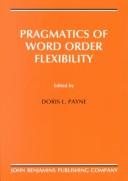 Couverture : Pragmatics of word order flexibility