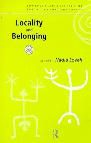 Couverture : Locality and belonging