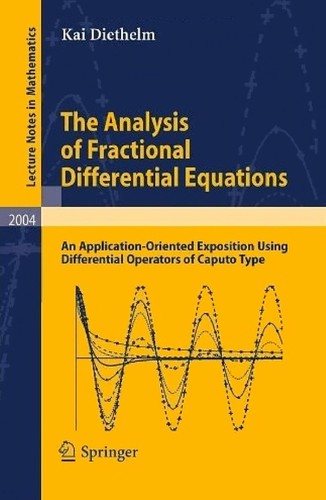 Couverture : The analysis of fractional differential equations