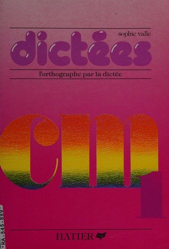 Couverture : Dictées