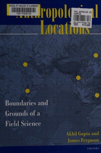 Couverture : Anthropological locations