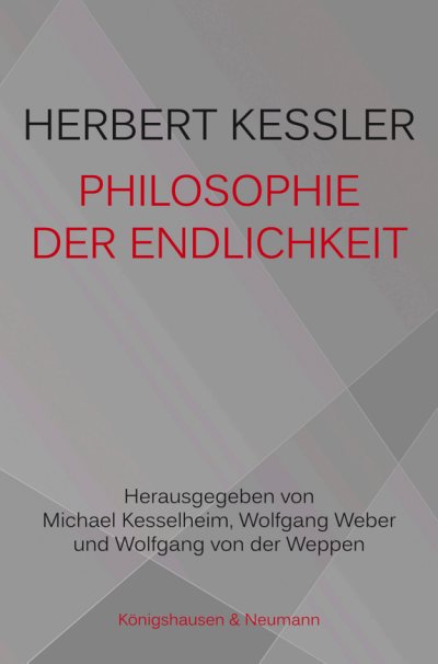 Couverture : Philosophie der Endlichkeit