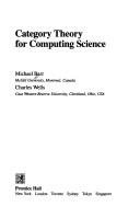 Couverture : Category theory for computing science