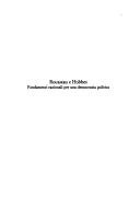 Couverture : Rousseau e Hobbes