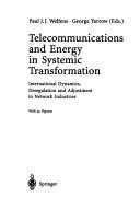 Couverture : Telecommunications and energy in systemic transformation