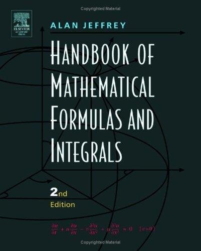 Couverture : Handbook of Mathematical Formulas and Integrals