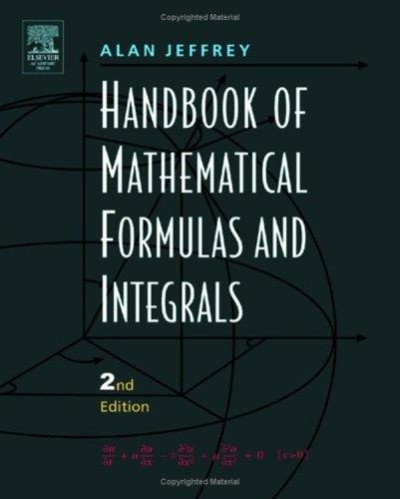 Couverture : Handbook of Mathematical Formulas and Integrals
