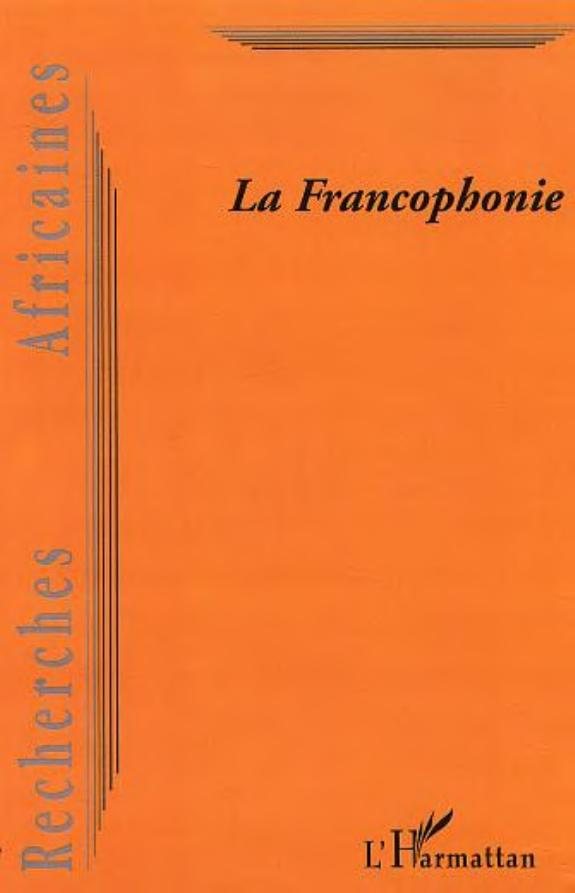 Couverture : La francophonie