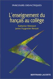 Couverture : Enseigner le français au collège