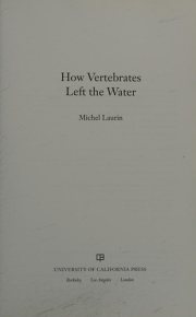 Couverture : How vertebrates left the water