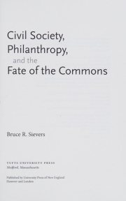 Couverture : Civil society, philanthropy, and the fate of the commons
