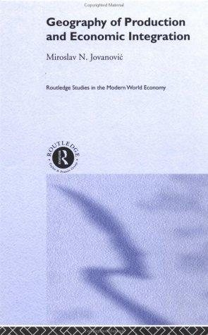 Couverture : Geography of production and economic integration