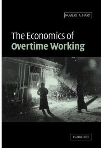 Couverture : ECONOMICS OF OVERTIME WORKING.