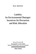 Couverture : Liability for environmental damages