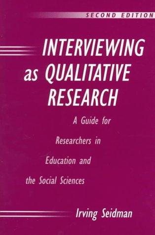 Couverture : Interviewing as qualitative research