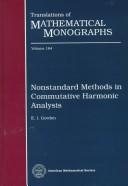Couverture : Nonstandard methods in commutative harmonic analysis
