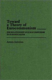 Couverture : Toward a theory of Eurocommunism