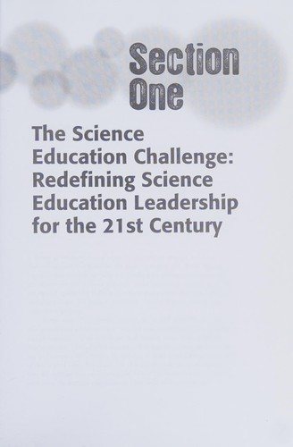 Couverture : Science education leadership