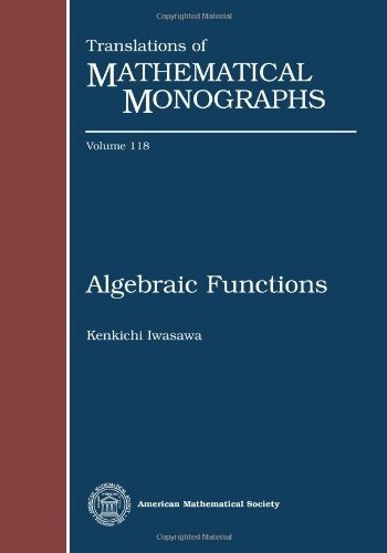 Couverture : Algebraic functions