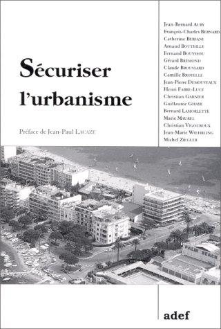 Couverture : Sécuriser l'urbanisme
