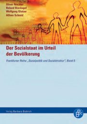 Couverture : Der Sozialstaat im Urteil der Bevölkerung