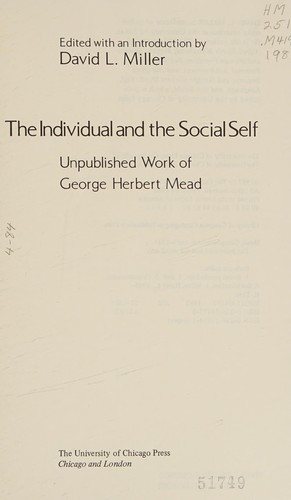 Couverture : The individual and the social self